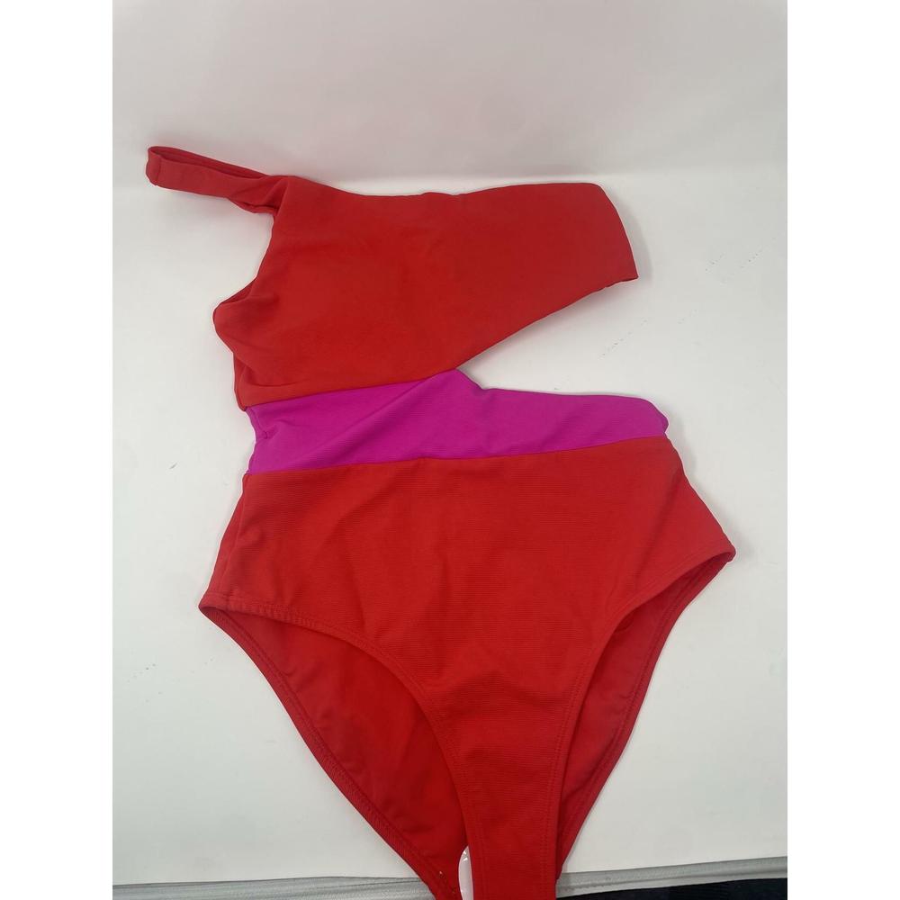 Medium WILO Women's The Label Rib Cutout One Piece Swimsuit Multicolor M - Picture 4 of 4